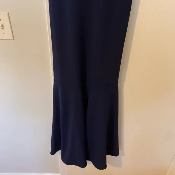 Anthropologie BHLDN Navy Blue Dara Off the Shoulder Maxi Dress - Picture 5 of 9